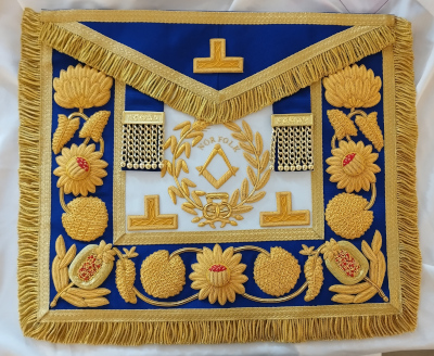 Craft Past Provincial / District Grand Master Full Dress Apron - Fully Embroidered - Click Image to Close